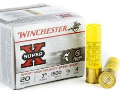 Winchester Ammo Super X Xpert High Velocity 20 GA 3" 7/8 oz 4 Round 25 Bx/ 10 Cs - WEX2034 Winchester Ammo Super X Xpert High Velocity 20 GA 3" 7/8 oz 4 Round 25 Bx/ 10 Cs - WEX2034