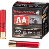 Winchester AA Super Sport 410 Gauge Ammo 2.5" 1/2 oz #7.5 Shot 25rd box - AASC417 Winchester AA Super Sport 410 Gauge Ammo 2.5" 1/2 oz #7.5 Shot 25rd box - AASC417