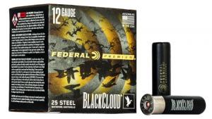Federal Black Cloud FS Steel Ammo 12 Gauge 3.5" 1 1/2 oz 4 Shot 25rd box - PWBX1344 Federal Black Cloud FS Steel Ammo 12 Gauge 3.5" 1 1/2 oz 4 Shot 25rd box - PWBX1344