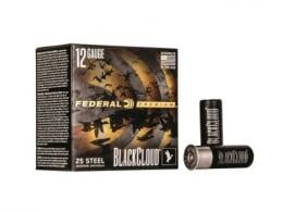 Federal Black Cloud FS Steel 12 Gauge Ammo 3" 1 1/4 oz #2 Shot 25rd box - PWBX1422 Federal Black Cloud FS Steel 12 Gauge Ammo 3" 1 1/4 oz #2 Shot 25rd box - PWBX1422