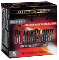 Federal Black Cloud FS Steel 12 Gauge 2.75" 1 1/8 oz 4 Shot 25 Bx/ 10 Cs