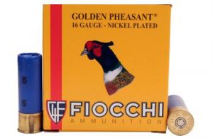 Fiocchi Golden Pheasant 16 Gauge 2.75" 1 1/8 oz 5 Shot 25 Bx/ 10 Cs - 16GP5