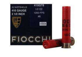 Fiocchi Shooting Dynamics Dove Loads 410 GA 2.5" 1/2 oz #8 25rd box - 410GT8 Fiocchi Shooting Dynamics Dove Loads 410 GA 2.5" 1/2 oz #8 25rd box - 410GT8