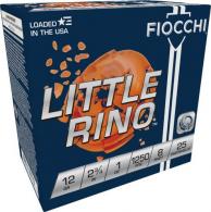 Fiocchi Little Rino 12ga Shotshells 2.75" 1 oz #8 Shot, 1250fps, 25rd Box - 12TX8