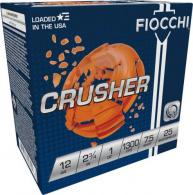 Fiocchi Crusher 12ga Shotshells 2.75" 1 oz 7.5 Shot, 1300 fps 25rd Box - 12CRSR75