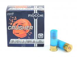 Fiocchi Exacta Target Crusher 12 GA 2.75" 1 oz 8 Round 25 Bx/ 10 Cs - 12CRSR8 Fiocchi Exacta Target Crusher 12 GA 2.75" 1 oz 8 Round 25 Bx/ 10 Cs - 12CRSR8