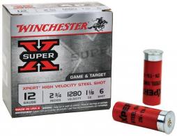 Winchester Super-X Xpert Steel High Velocity 12 GA 2.75" 1 oz #6 25rd box - WE12GT6 Winchester Super-X Xpert Steel High Velocity 12 GA 2.75" 1 oz #6 25rd box - WE12GT6