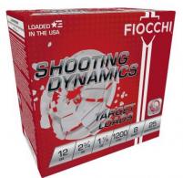Fiocchi Shooting Dynamics Target  12ga  2-3/4"  1 1/8 oz. 1200 FPS 25rd box #8 250rd Case
