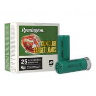 Remington Gun Club Target loads 12 Gauge Ammo 2.75" 1 oz #8 Shot 1185fps 25rd box - 20081 Remington Gun Club Target loads 12 Gauge Ammo 2.75" 1 oz #8 Shot 1185fps 25rd box - 20081
