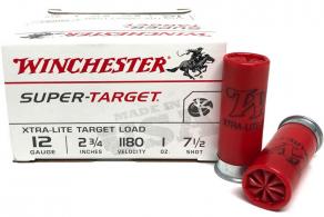 Winchester Super Target Xtra-Lite 12 Gauge Ammo 2.75" 1oz #7.5 Shot 25rd box - TRGTL127 Winchester Super Target Xtra-Lite 12 Gauge Ammo 2.75" 1oz #7.5 Shot 25rd box - TRGTL127