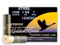 Fiocchi Golden Goose Steel 12 GA 3.5" 1 5/8 oz #1  25rd box - 1235GG1