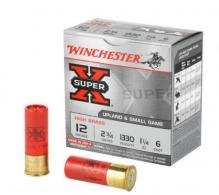 Winchester Ammo Super X High Brass 12 GA 2.75" 1 1/4 oz #6 shot 25rd box - X126 Winchester Ammo Super X High Brass 12 GA 2.75" 1 1/4 oz #6 shot 25rd box - X126