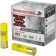 Winchester Ammo X206 Super-X High Brass 20 GA 2.75" 1 oz# 6 shot 25rd box