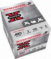 Winchester  Super X High Brass 410 Gauge Ammo  3" 11/16 oz #6 Shot 25rd box - X4136