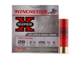 Winchester Ammo Super X High Brass 28 Gauge 2.75" 1 oz 6 Round 25 Bx/ 10 Cs - X28H6