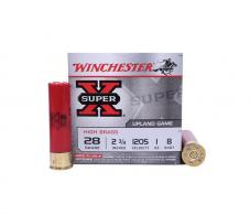 Winchester Super X High Brass Ammo 28 Gauge 2.75" 1 oz #8 Shot 25rd box - X28H8 Winchester Super X High Brass Ammo 28 Gauge 2.75" 1 oz #8 Shot 25rd box - X28H8