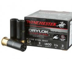 Winchester Ammo Drylock Super Steel Magnum 12 GA 3" 1 1/4 oz 3 Round 25 Bx/ 10 Cs - XSV1233 Winchester Ammo Drylock Super Steel Magnum 12 GA 3" 1 1/4 oz 3 Round 25 Bx/ 10 Cs - XSV1233