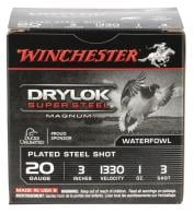 Winchester Ammo Drylock Super Steel Magnum 20 Gauge 3" 1 oz 3 Shot 25 Bx/ 10 Cs - XSM2033 Winchester Ammo Drylock Super Steel Magnum 20 Gauge 3" 1 oz 3 Shot 25 Bx/ 10 Cs - XSM2033