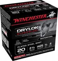 Winchester Ammo Drylock Super Steel Magnum 20 GA 2.75" 3/4 oz 4 Round 25 Bx/ 10 Cs - XS204 Winchester Ammo Drylock Super Steel Magnum 20 GA 2.75" 3/4 oz 4 Round 25 Bx/ 10 Cs - XS204