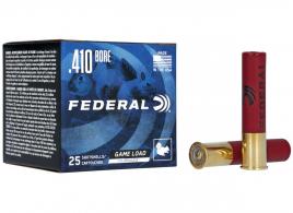 Federal Game-Shok Upland .410 GA 2.5" 1/2 oz #7.5 25rd box - H41275 Federal Game-Shok Upland .410 GA 2.5" 1/2 oz #7.5 25rd box - H41275