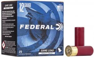 Federal Game-Shok Upland Heavy Field 12 GA 2.75" 1 1/8 oz #4 Shot 25 Bx/ 10 Cs - H1234 Federal Game-Shok Upland Heavy Field 12 GA 2.75" 1 1/8 oz #4 Shot 25 Bx/ 10 Cs - H1234
