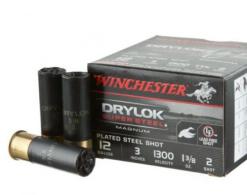 Winchester Ammo Drylock Super Steel Magnum 12 Gauge 3" 1 3/8 oz 2 Shot 25 Bx/ 10 Cs - XSM1232 Winchester Ammo Drylock Super Steel Magnum 12 Gauge 3" 1 3/8 oz 2 Shot 25 Bx/ 10 Cs - XSM1232