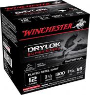 Winchester Ammo Drylock Super Steel Magnum 12 Gauge 3.5" 1 9/16 oz BB Shot 25 Bx/ 10 Cs - XSM12LBB Winchester Ammo Drylock Super Steel Magnum 12 Gauge 3.5" 1 9/16 oz BB Shot 25 Bx/ 10 Cs - XSM12LBB