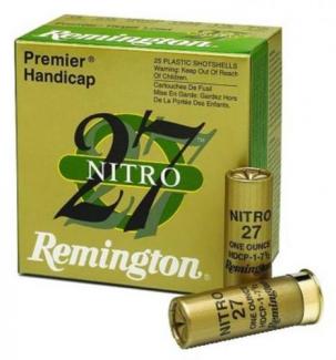 Remington Premier Nitro 27 12 Gauge Ammo 2.75" 1 1/8 oz #7.5 Shot 25rd box