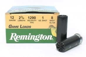 Remington  Game Loads 12 Gauge 2.75" 1oz   # 8  25rd box