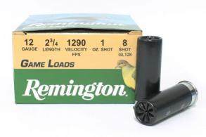 Remington Game Loads 12 Gauge 2.75" 1oz # 8 25rd box - 20032 Remington Game Loads 12 Gauge 2.75" 1oz # 8 25rd box - 20032