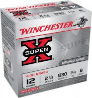 Winchester Ammo Super X High Brass 12 Gauge 2.75" 1 1/4 oz 8 Shot 25 Bx/ 10 Cs