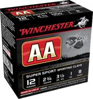 Winchester AA Super Sport 12 Gauge Ammo 2.75" 1 oz #8 Shot 1350fps 25rd box - AASCL128 Winchester AA Super Sport 12 Gauge Ammo 2.75" 1 oz #8 Shot 1350fps 25rd box - AASCL128