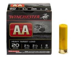 Main product image for Winchester AA Heavy 20 Gauge Ammo  2.75" 1 oz #8 Shot 25rd box