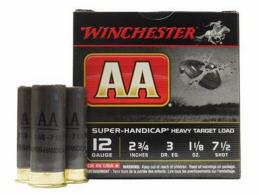 Winchester AA Super Handicap 12 GA 2.75" 1 1/8 oz #7.5 25rd box - AAHA127 Winchester AA Super Handicap 12 GA 2.75" 1 1/8 oz #7.5 25rd box - AAHA127