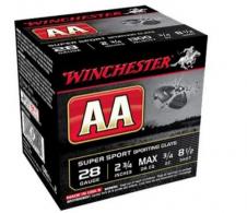 Winchester Ammo AA Super Sport 28 Gauge 2.75" 3/4 oz 8.5 Shot 25 Bx/ 10 Cs - AASC2885 Winchester Ammo AA Super Sport 28 Gauge 2.75" 3/4 oz 8.5 Shot 25 Bx/ 10 Cs - AASC2885