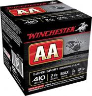 Winchester AA Super Sport 410 Gauge Ammo 2.5" 1/2 oz #8.5 Shot 25rd box - AASC4185 Winchester AA Super Sport 410 Gauge Ammo 2.5" 1/2 oz #8.5 Shot 25rd box - AASC4185