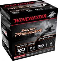 Winchester Ammo Super Pheasant Magnum High Brass 20 Gauge 2.75" 1 oz 6 Shot 25 Bx/ 10 Cs - X20PH6 Winchester Ammo Super Pheasant Magnum High Brass 20 Gauge 2.75" 1 oz 6 Shot 25 Bx/ 10 Cs - X20PH6