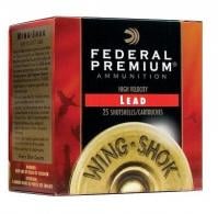 Federal PF15475 Premium Upland Wing-Shok High Velocity 12 GA 2.75" 1 1/4 oz 7.5 Round 25 Bx/ Cs - 10 Federal PF15475 Premium Upland Wing-Shok High Velocity 12 GA 2.75" 1 1/4 oz 7.5 Round 25 Bx/ Cs - 10