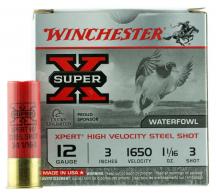 Winchester Ammo Super X Xpert High Velocity Steel 12 Gauge 3" 1 1/16 oz 3 Shot 25 Bx/ 10 Cs - WEX123M3 Winchester Ammo Super X Xpert High Velocity Steel 12 Gauge 3" 1 1/16 oz 3 Shot 25 Bx/ 10 Cs - WEX123M3