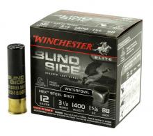 Winchester Blindside Hex Steel 12 Gauge Ammo 3.5" #BB Shot 25 Round Box - SBS12LBB Winchester Blindside Hex Steel 12 Gauge Ammo 3.5" #BB Shot 25 Round Box - SBS12LBB