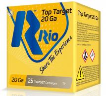 RIO AMMUNITION Top Target 20 Gauge 2.75" 7/8 oz 8 Shot 25 Bx/ 10 Cs - TT208 RIO AMMUNITION Top Target 20 Gauge 2.75" 7/8 oz 8 Shot 25 Bx/ 10 Cs - TT208
