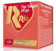 RIO AMMUNITION Top Target 28 Gauge 2.75" 3/4 oz 7.5 Shot 25 Bx/ 10 Cs - RC2875 RIO AMMUNITION Top Target 28 Gauge 2.75" 3/4 oz 7.5 Shot 25 Bx/ 10 Cs - RC2875