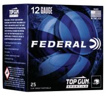Federal Top Gun Sporting 12 ga Ammo 2.75 " 1330 FPS 1 oz. #7.5 Shot 25rd box - TGSF12875 Federal Top Gun Sporting 12 ga Ammo 2.75 " 1330 FPS 1 oz. #7.5 Shot 25rd box - TGSF12875