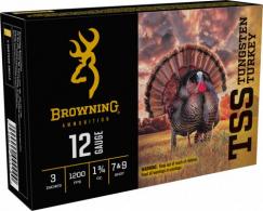 Browning TSS Tungsten Turkey Non-Toxic Shot Ammo 12 Gauge 3"  #7 and #9 shot 5rd box - B193921230