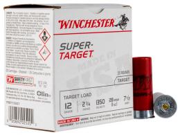 Winchester Super Target 12 Gauge Ammo 2.75" 1 oz #7.5 Shot 25rd box - TRGT13507 Winchester Super Target 12 Gauge Ammo 2.75" 1 oz #7.5 Shot 25rd box - TRGT13507