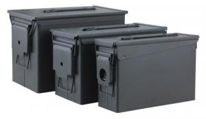 Reliant 3-Piece Ammo Can 30, 50, Fat 50 Cal Green Metal (Empty Cans) - 10108
