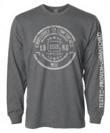 Glock Crossover Heather Gray Cotton/Polyester Long Sleeve 3XL - 137