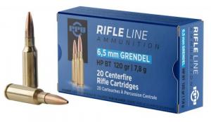 PPU Standard Rifle 6.5 Grendel 120 gr Hollow Point Boat-Tail (HPBT) 20 Bx/ 25 Cs - PP6GH PPU Standard Rifle 6.5 Grendel 120 gr Hollow Point Boat-Tail (HPBT) 20 Bx/ 25 Cs - PP6GH