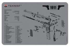 TekMat Original Cleaning Mat 1911 Diagram Gray 17" x 11"