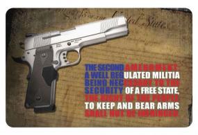TekMat Original Cleaning Mat Right to Bear Arms 2nd Amendment 11" x 17" - TEKR172AMEND